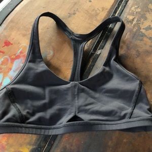 Black Small Lululemon Bra-let Cutout Yoga Exercise top sports